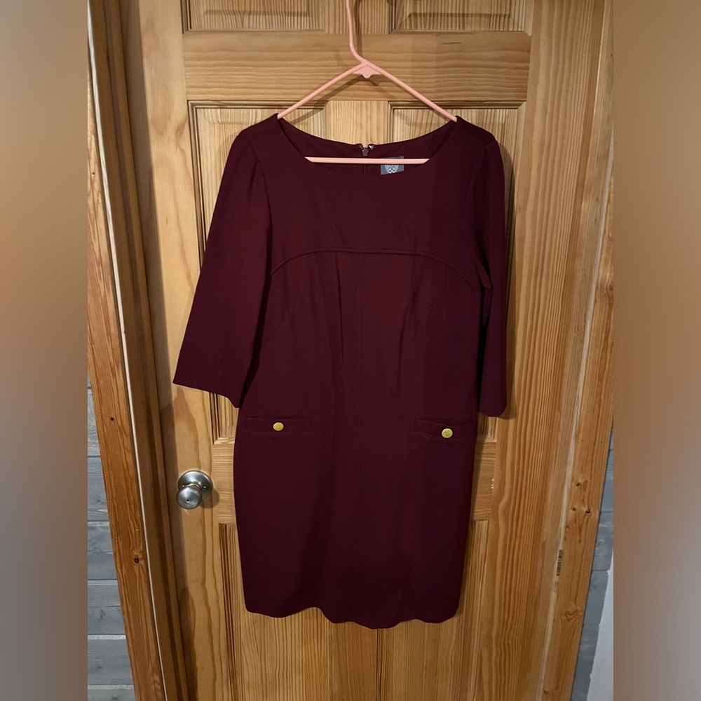 Burgundy dress
